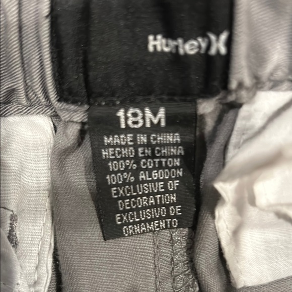 Hurley Black and Gray Kids Shorts - Picture 8 of 10